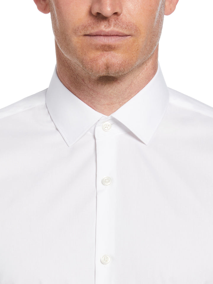 Bright White Solid Dress Shirt (Bright White)