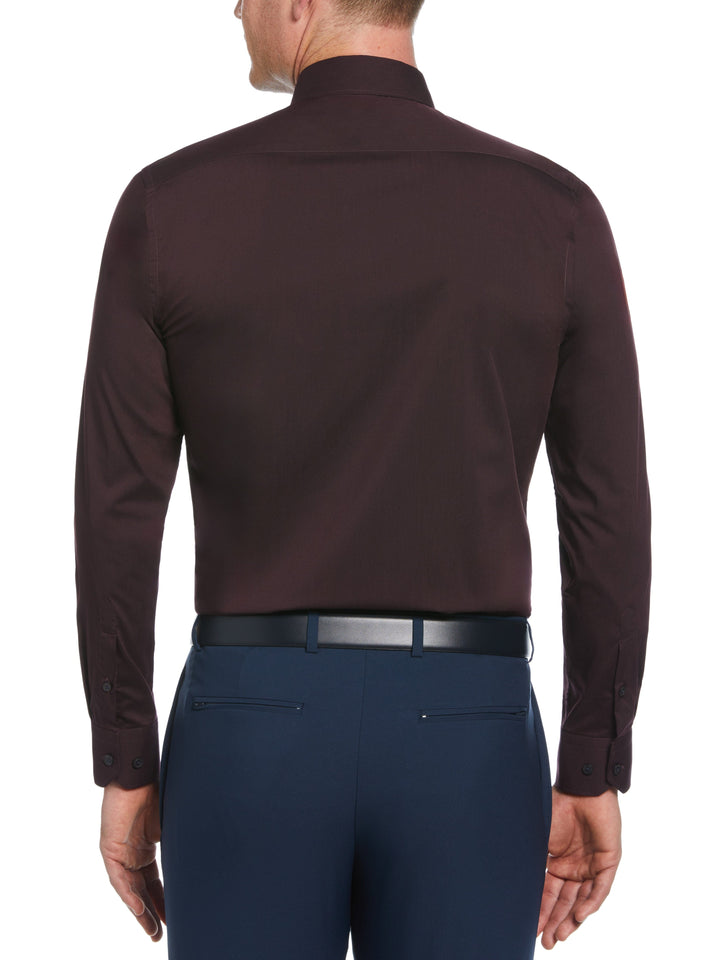 Burgundy Solid Dress Shirt (Dark Burgundy)