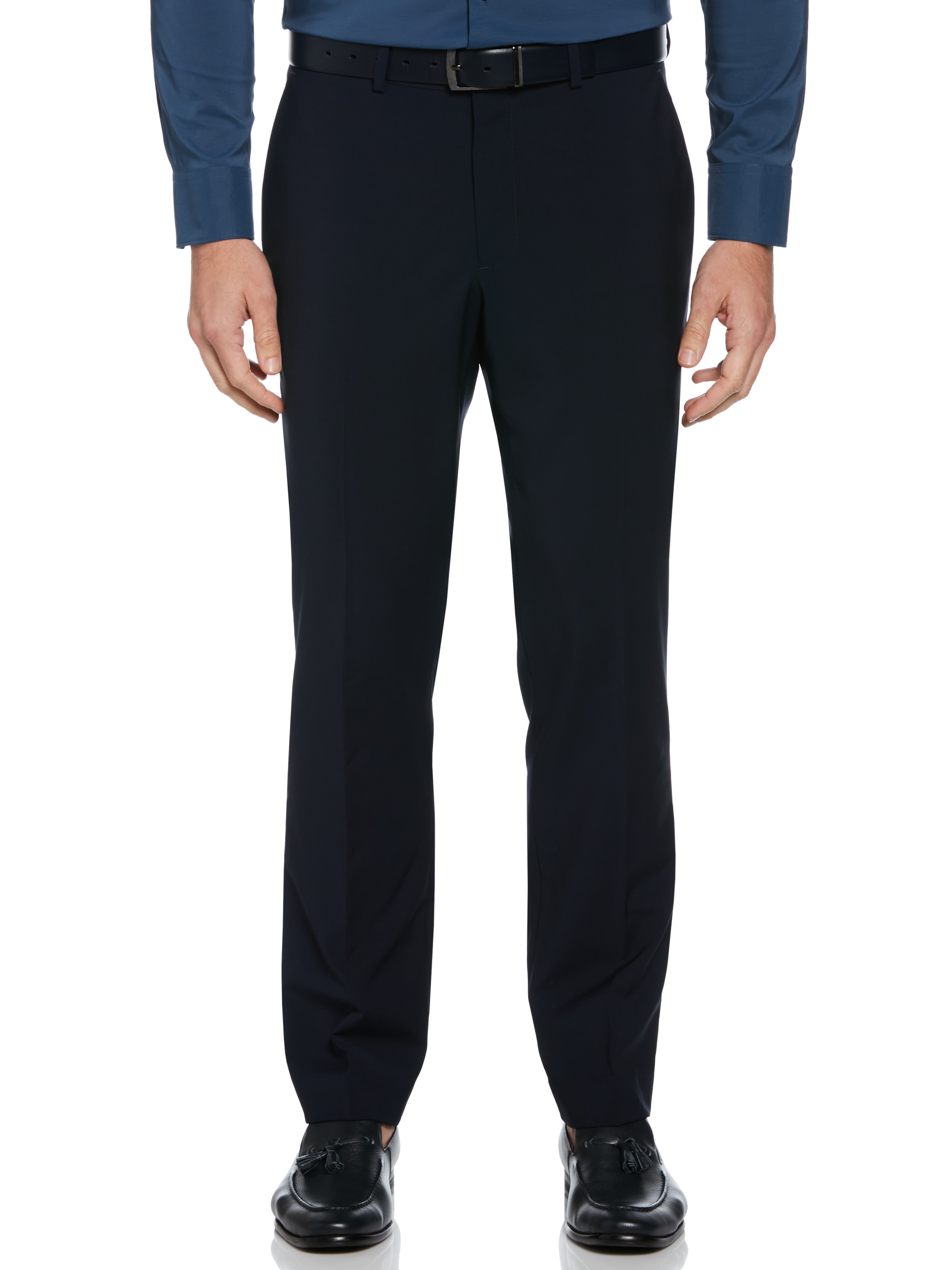 Slim Fit Solid Suit Pant – Perry Ellis