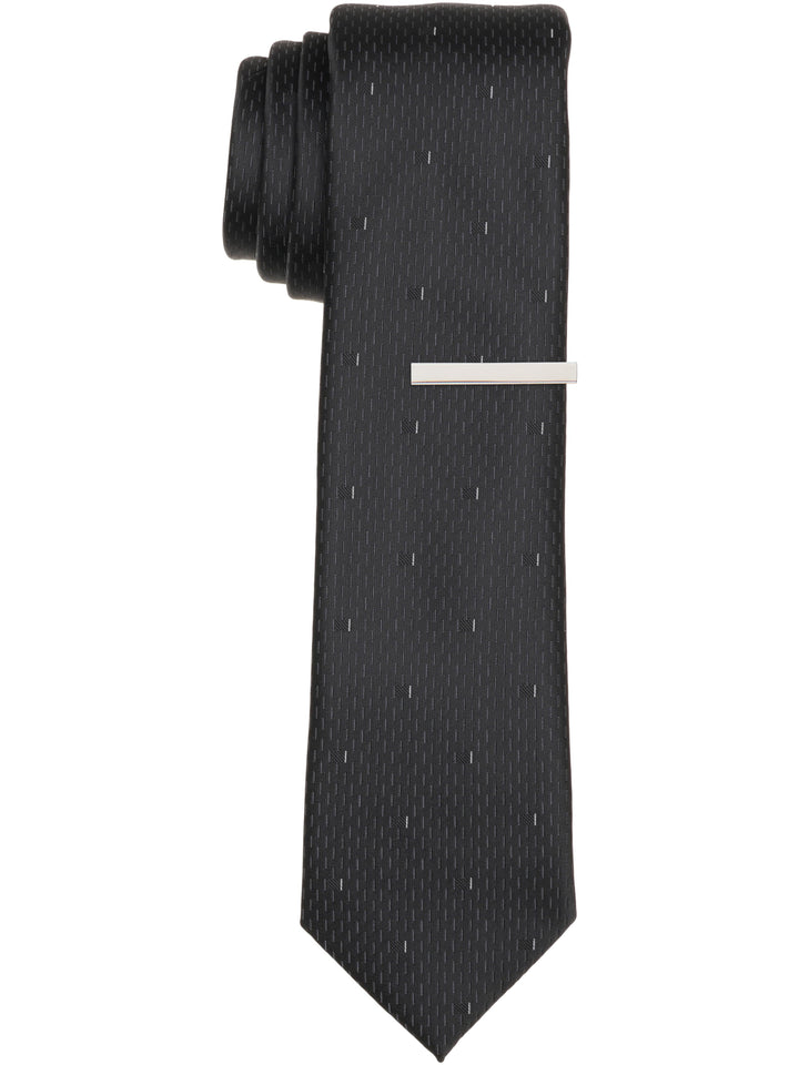 Slim Fit Solid Tie (Black)