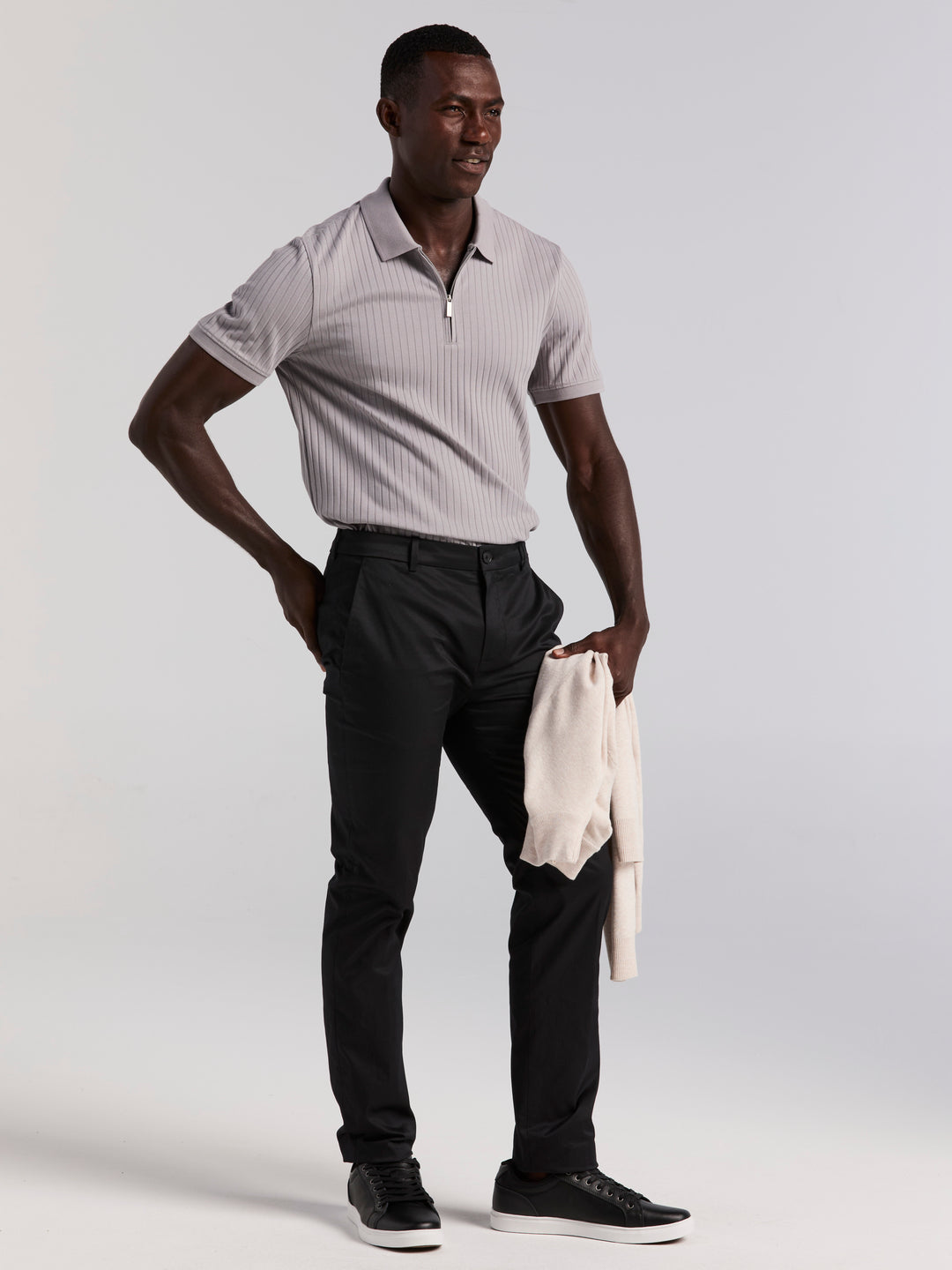 Slim Fit Stretch Peryennial Chino (Black)