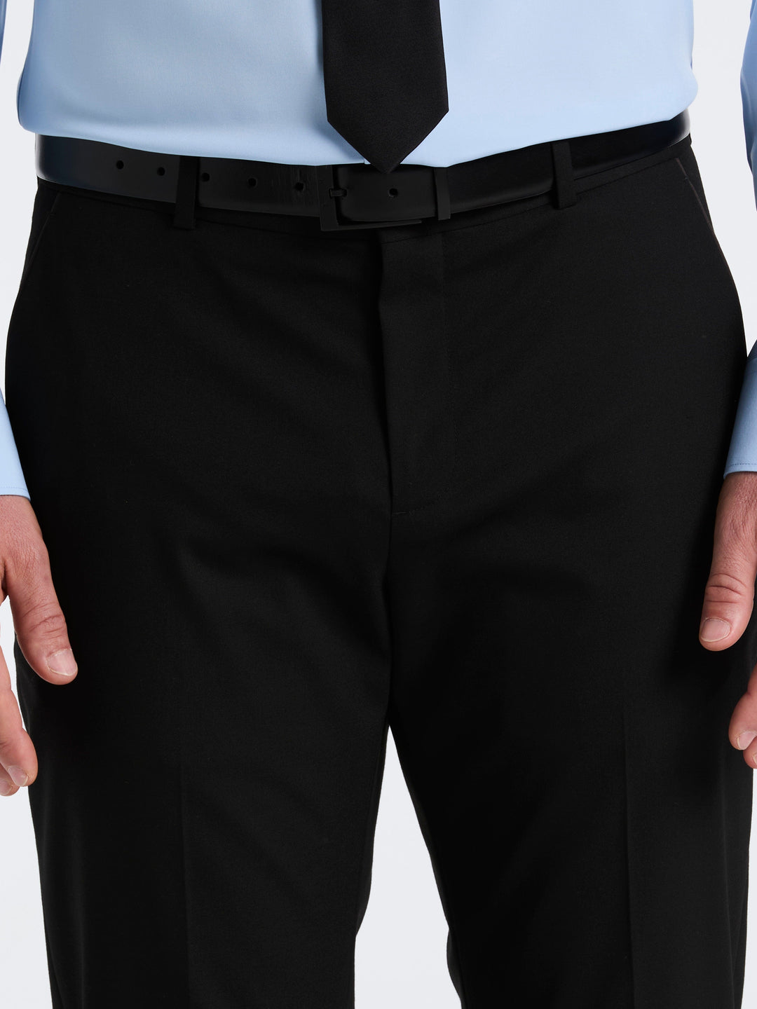 Slim Fit Stretch Tuxedo Suit Pant (Black)