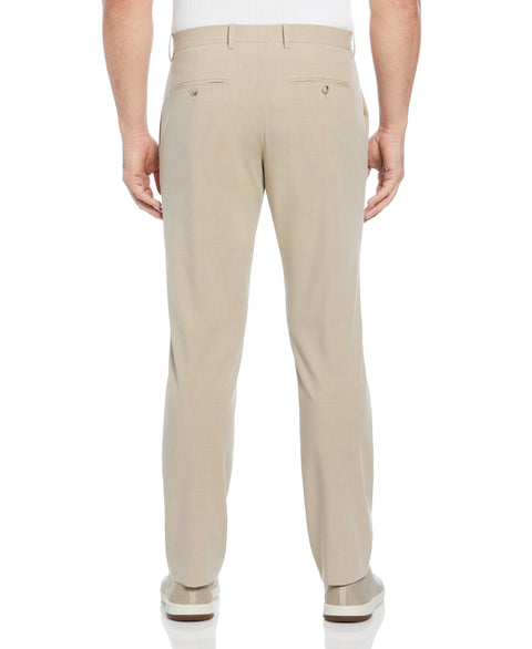 Slim Fit Textured Luxe Suit Pant (White Pepper) 