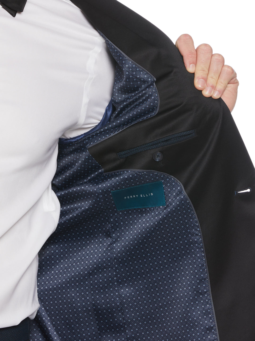 Slim Fit Tuxedo Jacket (Medium Navy)