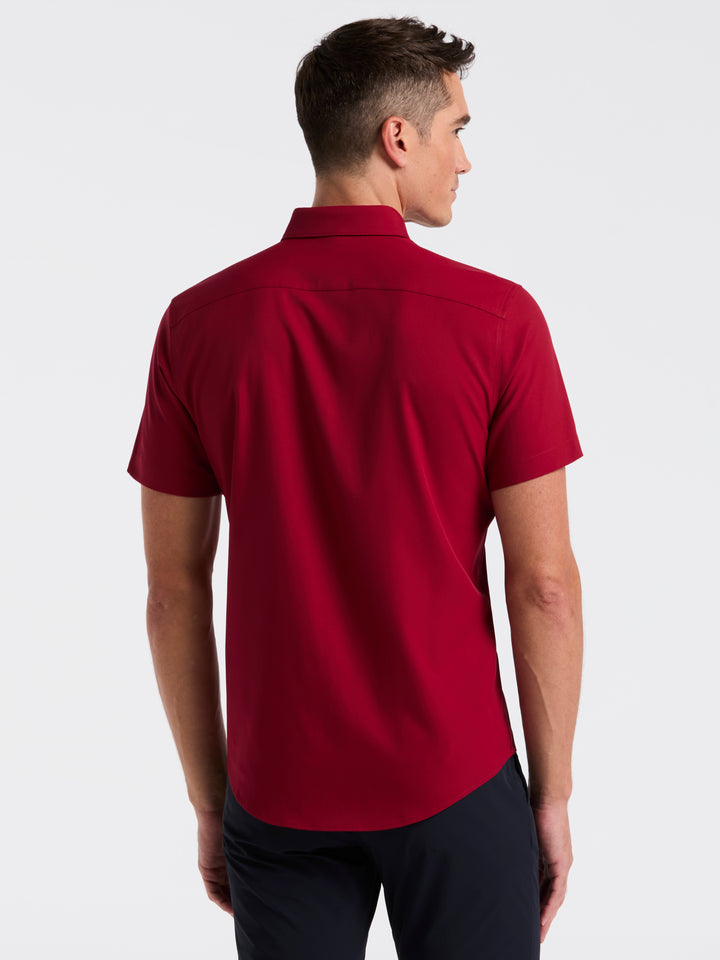 Total Stretch Twill Solid Shirt (Rumba Red)