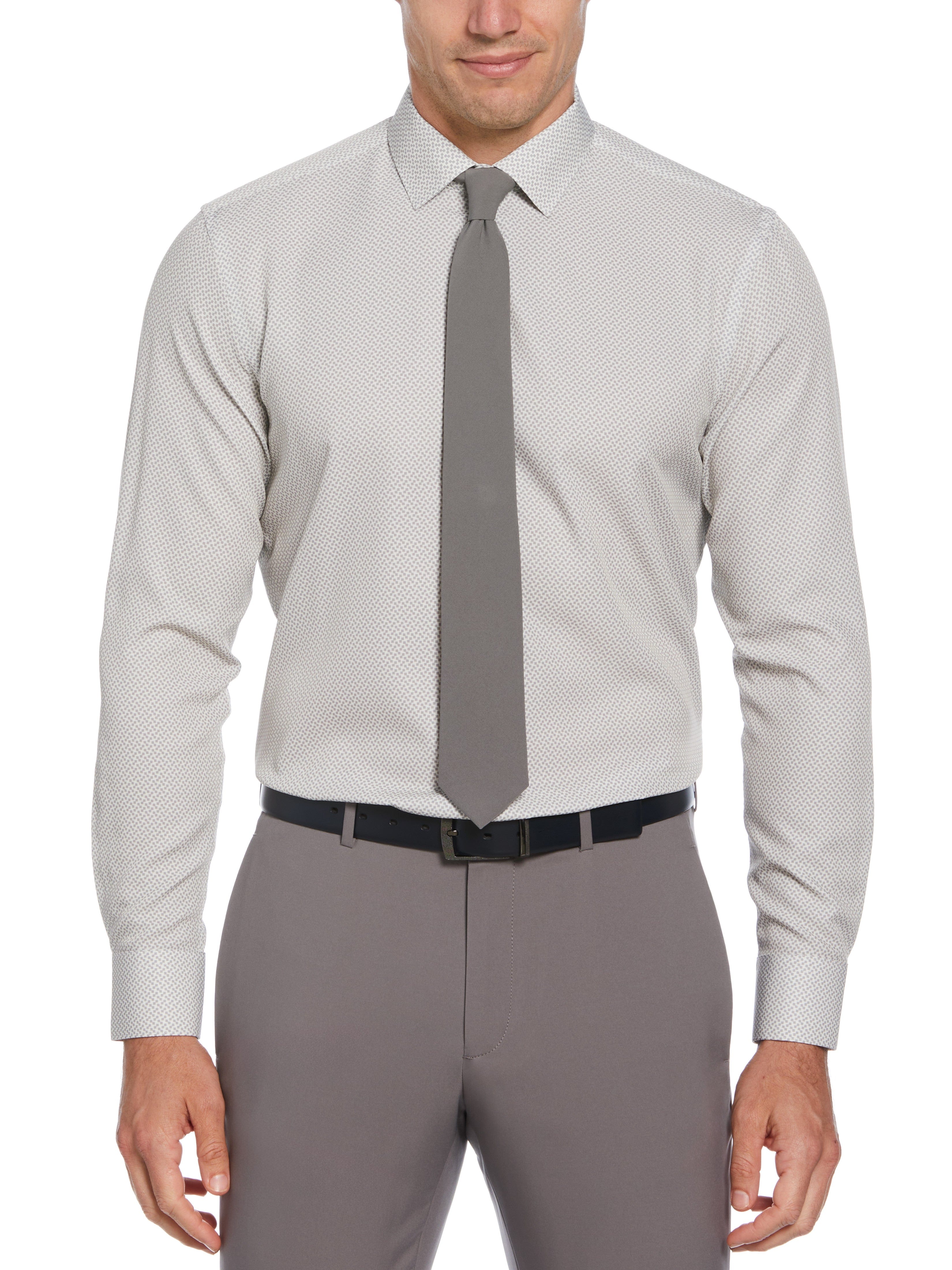 green emerald velvet dress Slim Fit Light Gray Oxford Dress Shirt