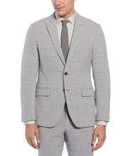 Slim Fit Charcoal Windowpane Suit