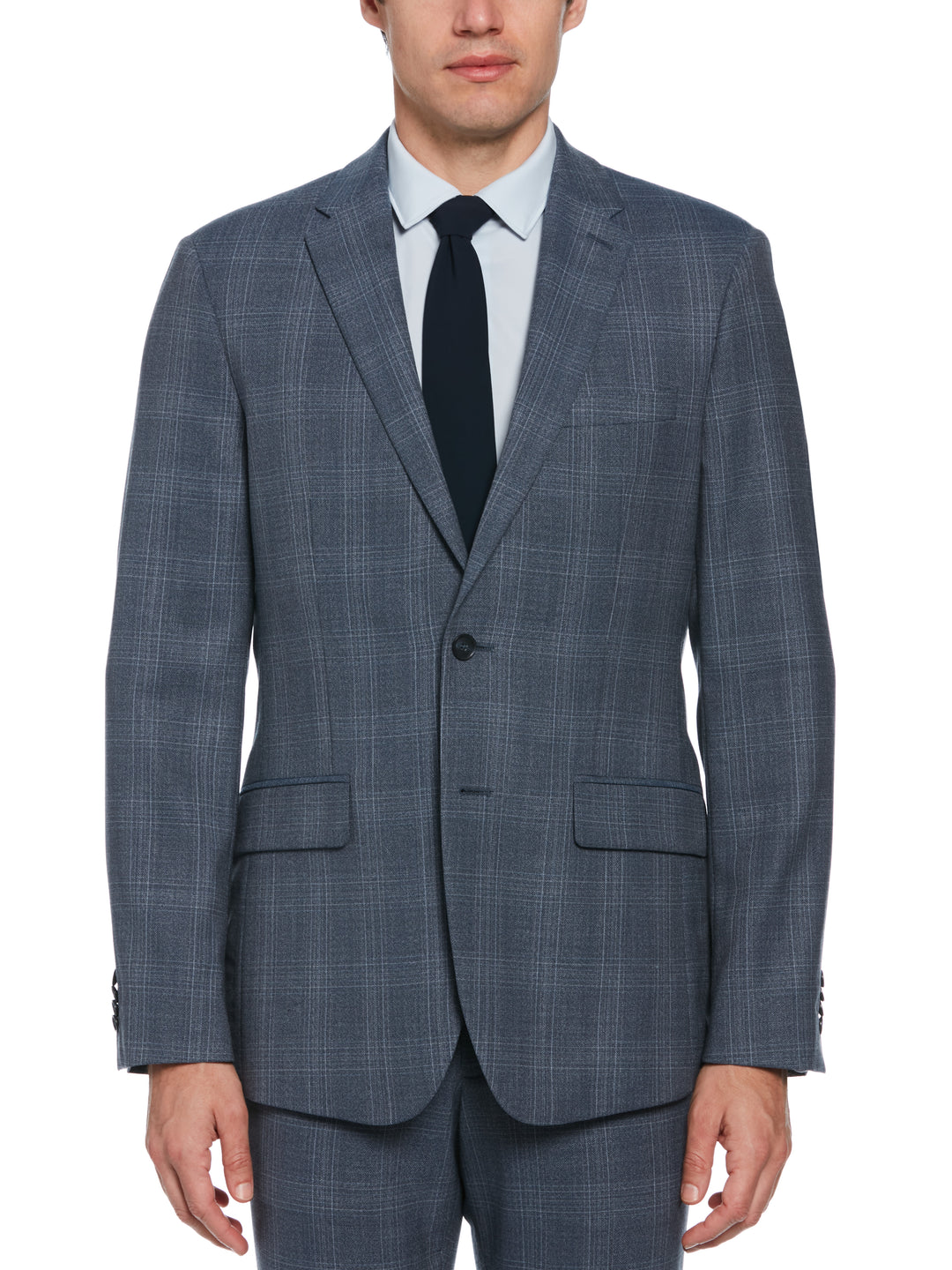 Slim Fit Wool Suit Jacket (Vintage Blue)