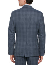 Slim Fit Vintage Blue Wool Suit
