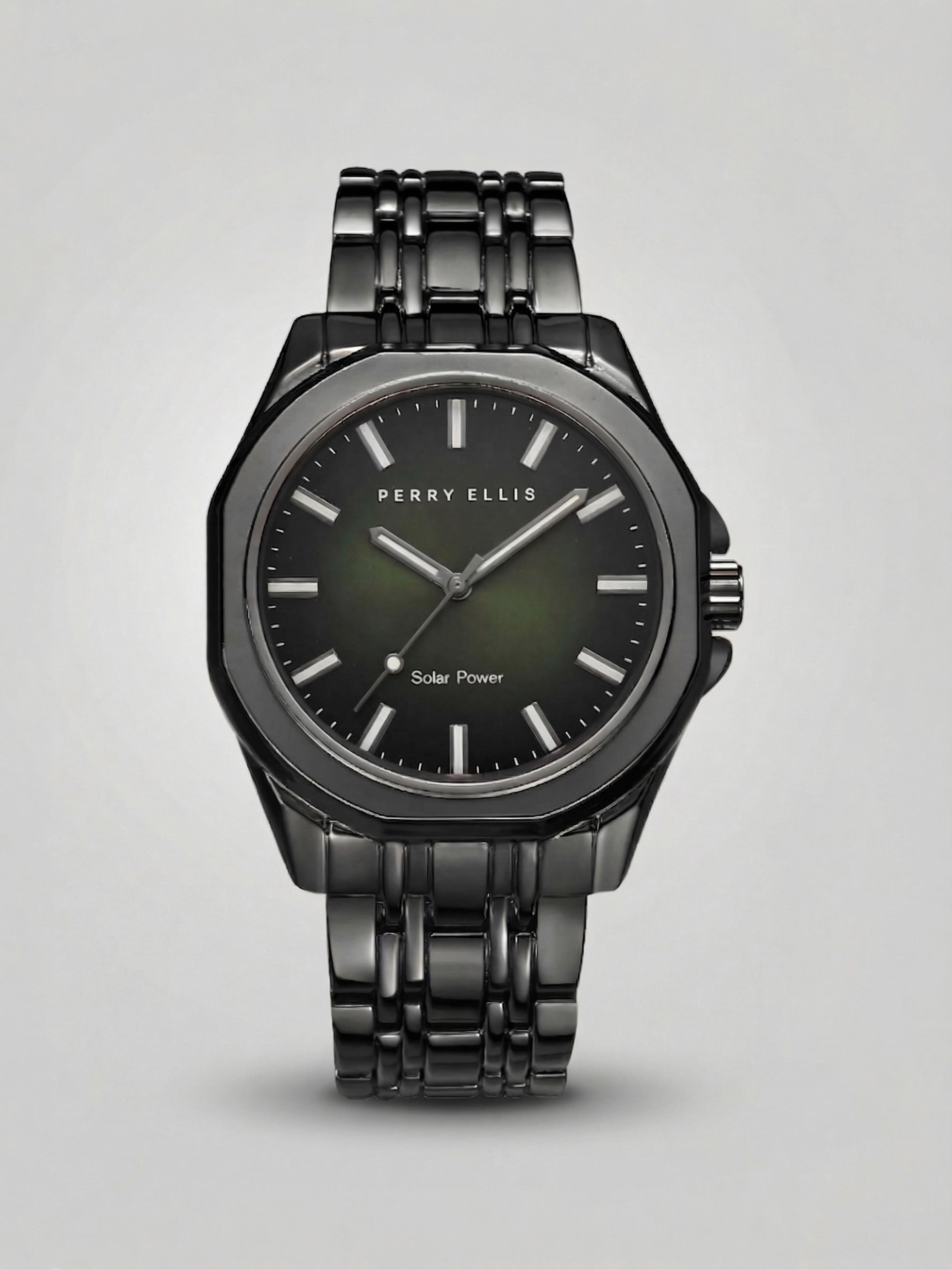 Solar Powered Bracelet Watch 42mm – Perry Ellis
