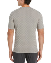 Square Pattern Crew Neck Sweater (Drizzle) 