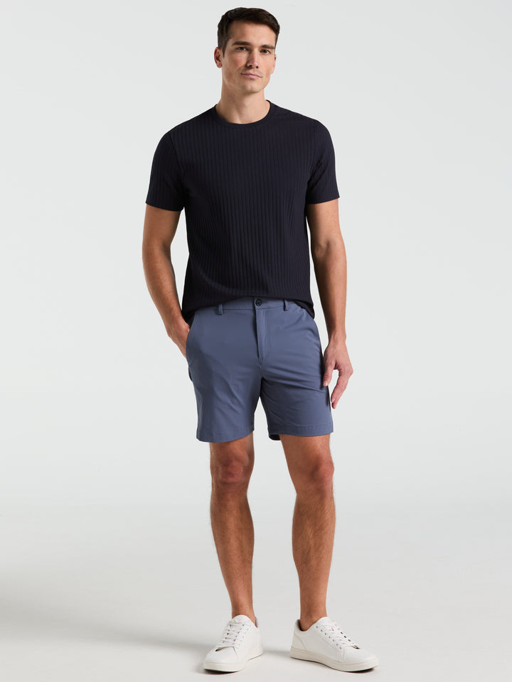 Stretch Solid Tech Short (Vintage Indigo)