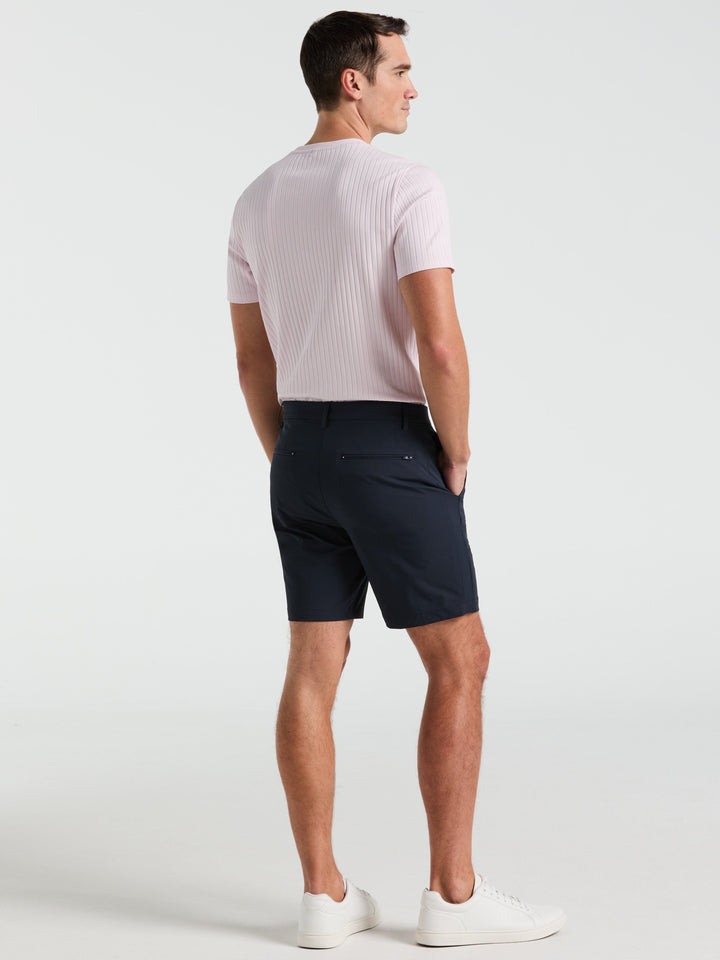 Stretch Solid Tech Short (Dark Sapphire)