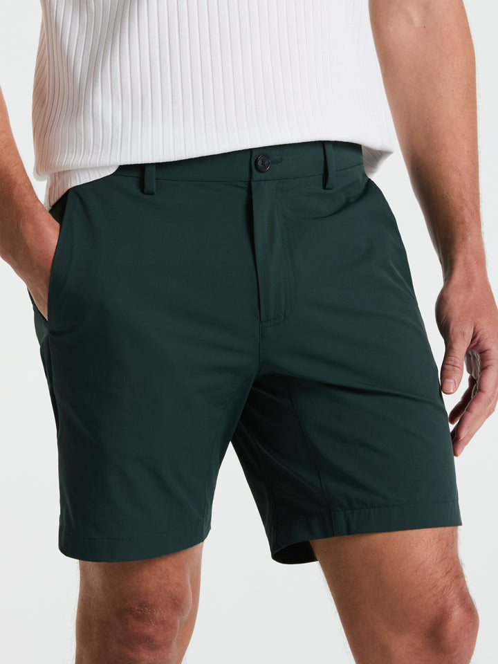 Stretch Solid Tech Short (Magical Forest)