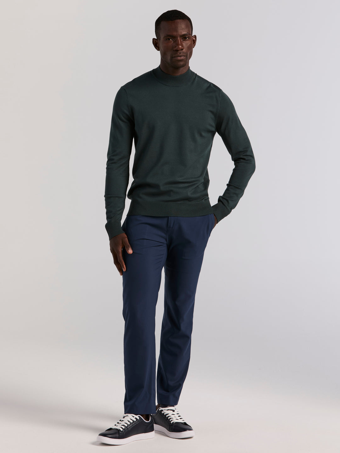 Tech Mock Neck Pullover Sweater (Magical Forest)