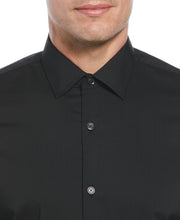Tech Stretch Cotton Blend Dress Shirt (Black) 