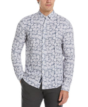 Total Stretch Slim Fit Abstract Floral Print Shirt (Turbulence) 