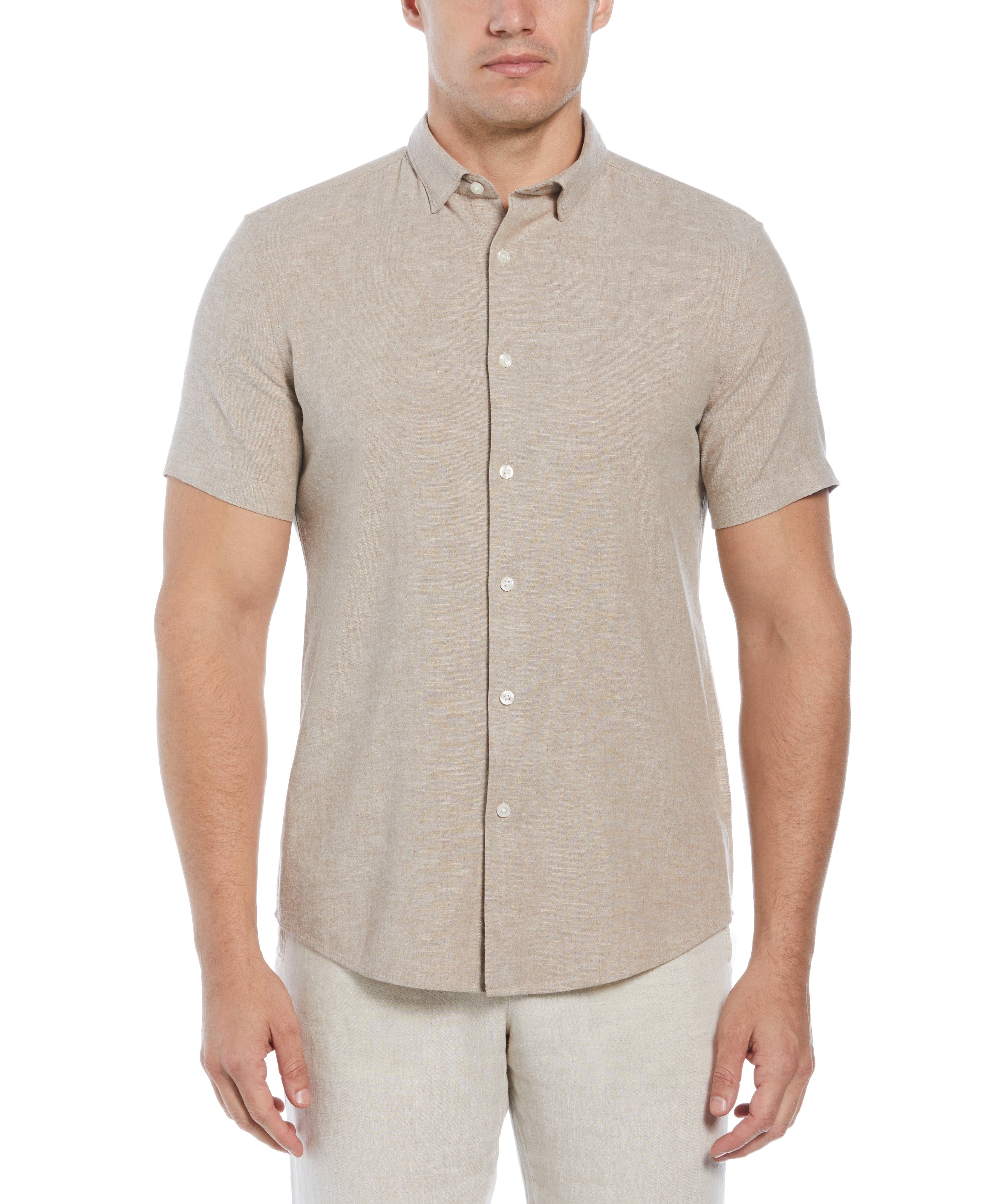 Men's Untucked Linen Heather Shirt