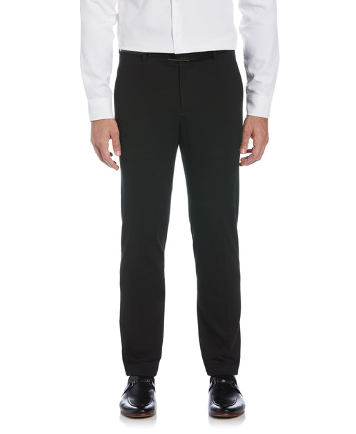 TEXTURED COMFORT TROUSERS - Black