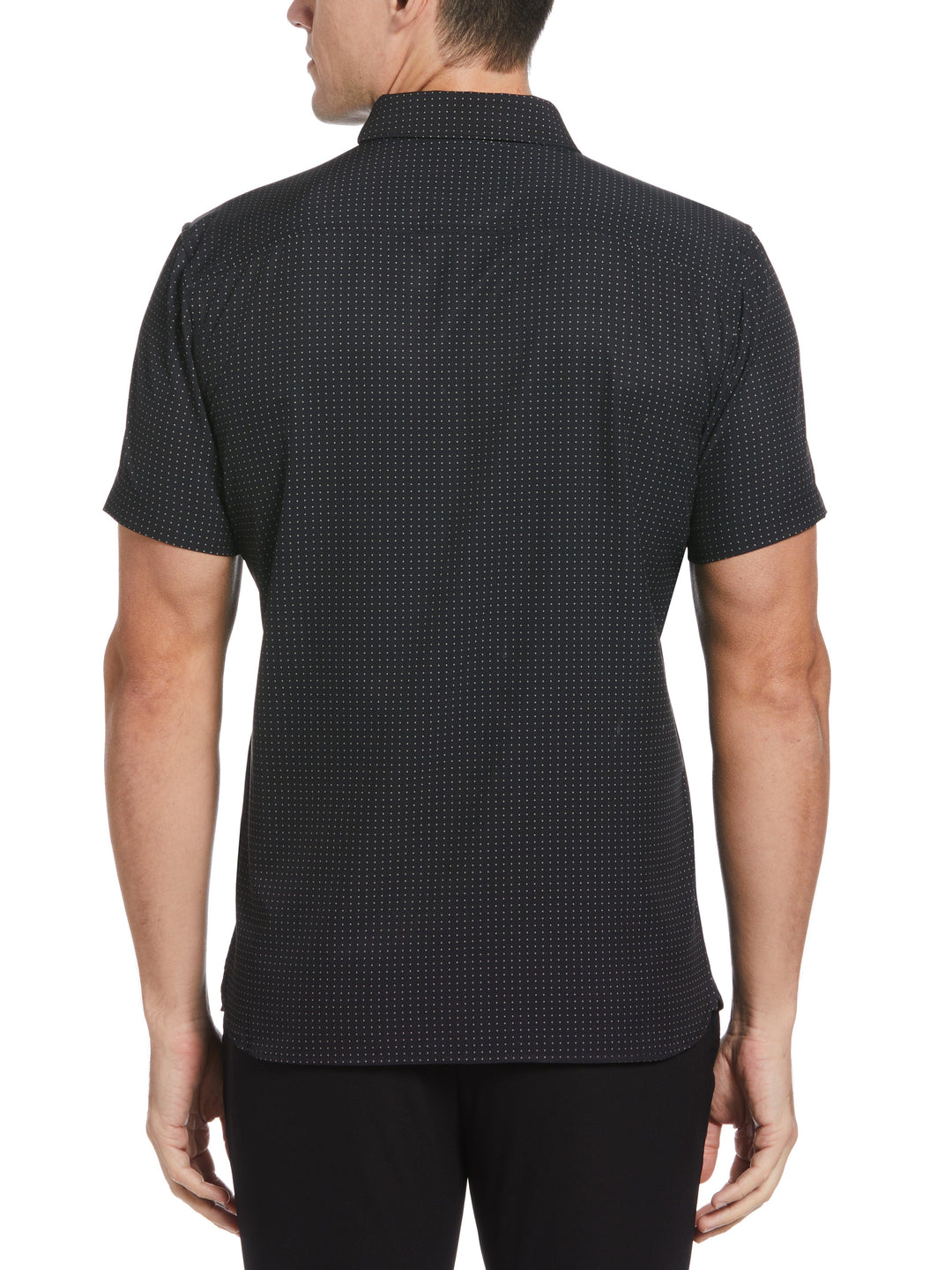 Total Stretch Big & Tall Dot Print Shirt (Abbey Stone)