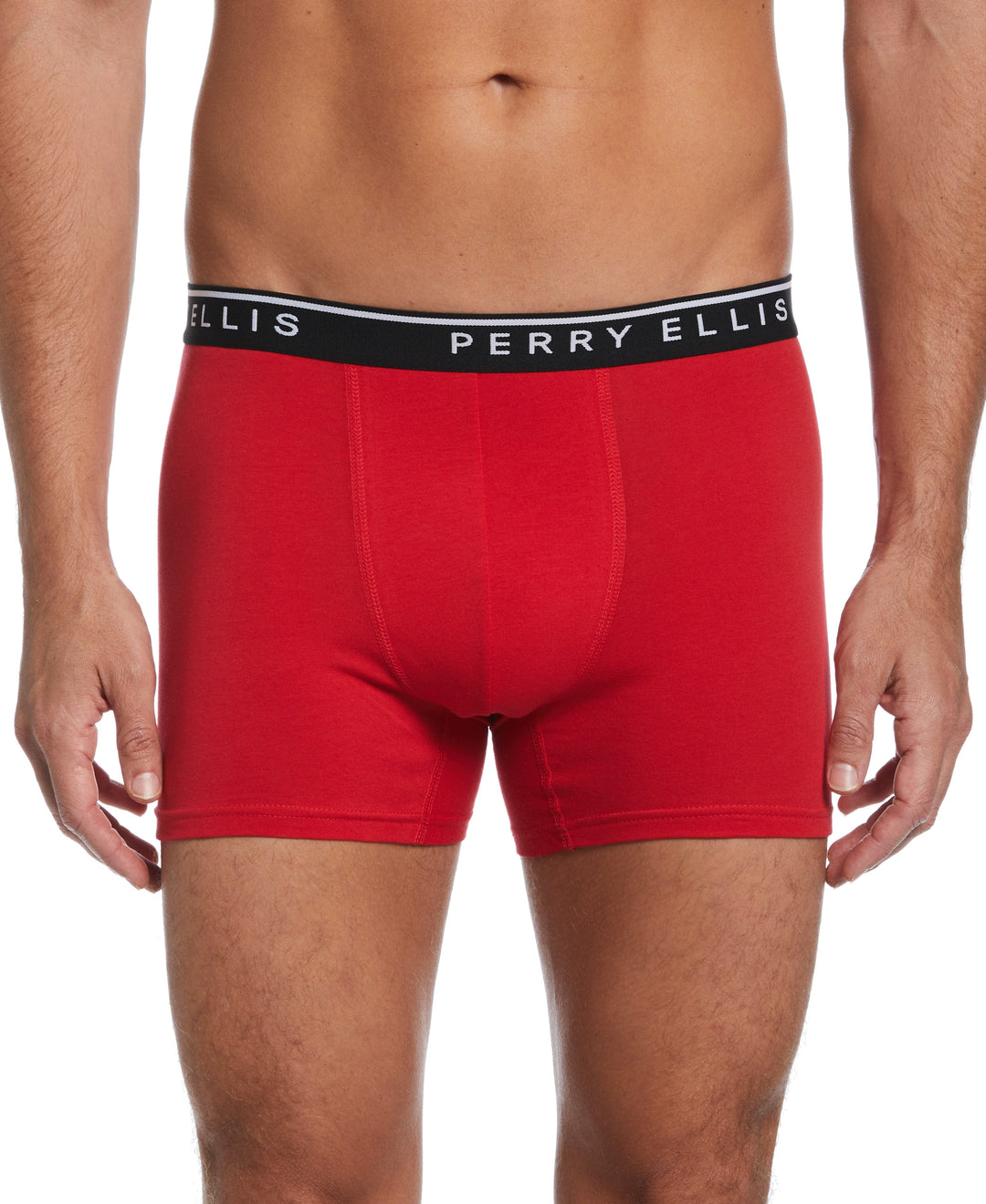 Solid Cotton Stretch Boxer (Ribbon Red)