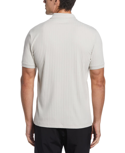 Quarter Zip Ribbed Polo | Perry Ellis Quarter Zip Ribbed Polo | Perry Ellis