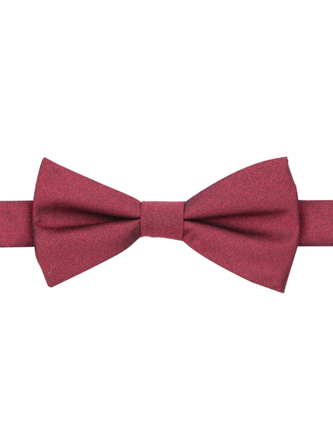 Sable Solid Silk Bow Tie Red Perry Ellis