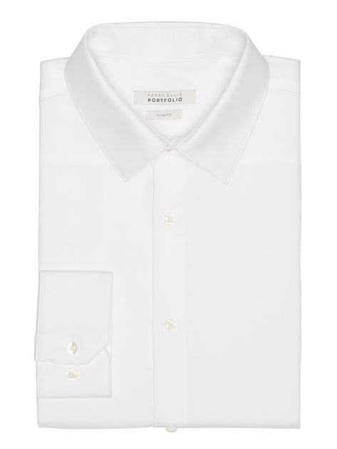 London Formal White Shirt - Non Iron Slim Fit