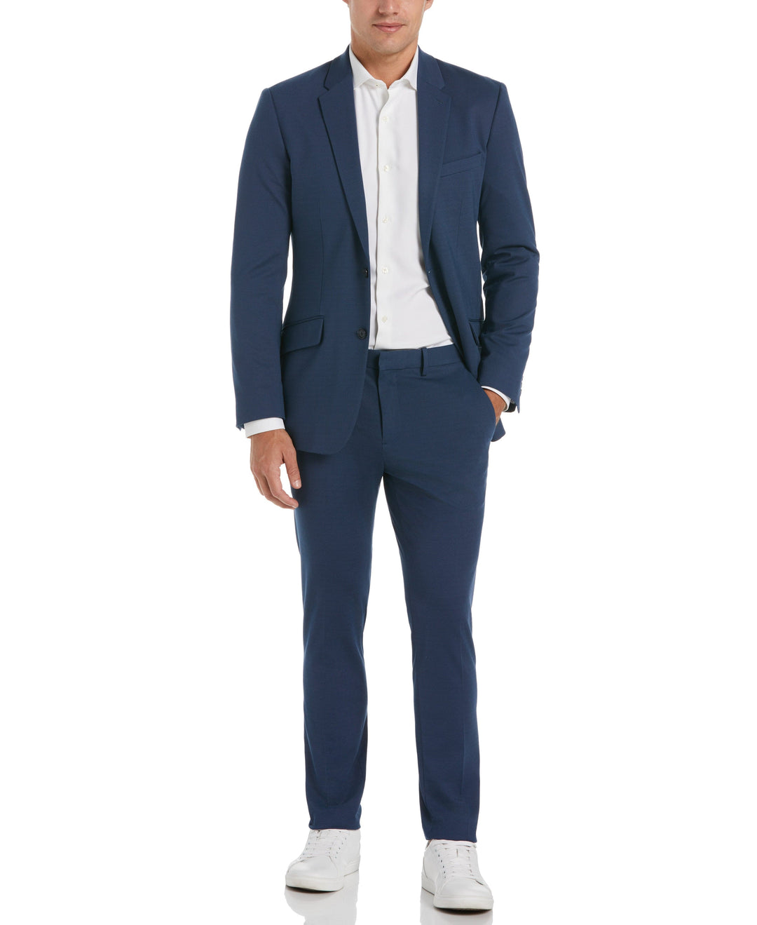 Very Slim Fit Textured Stretch Knit Suit Jacket