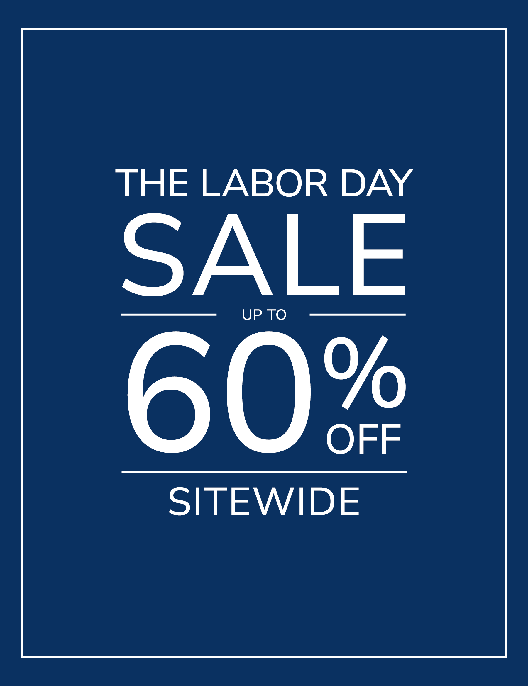 Labor Day Sale