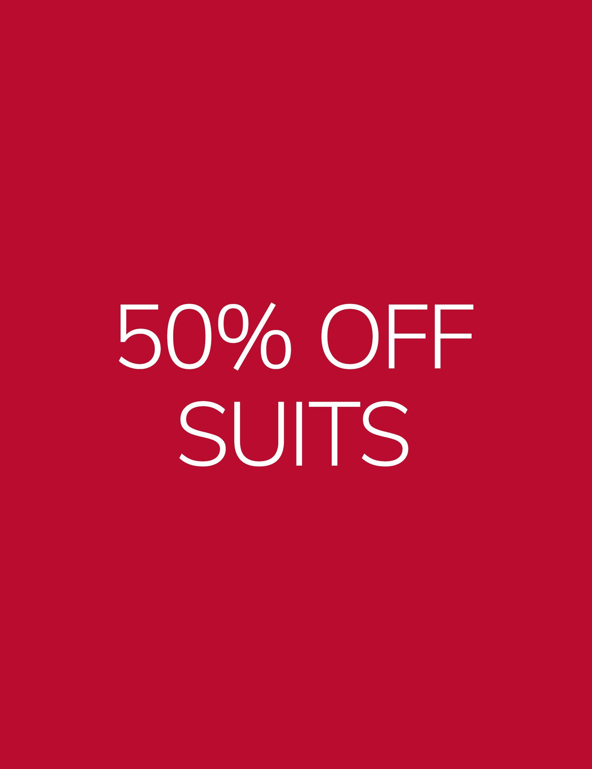 The Semi-Annual Suit Sale