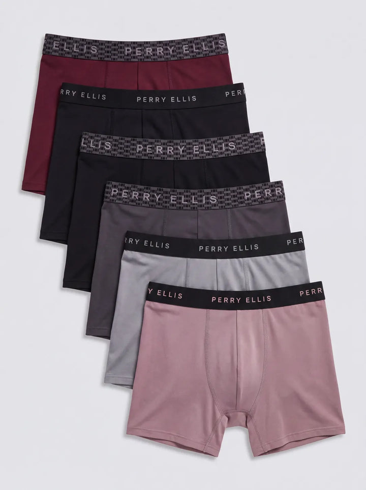 Boxer Brief 6-Pack Stacked Flat Lay Port Royale