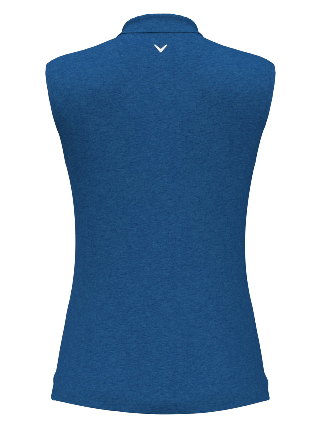 Quarter Zip Heather Sleeveless Golf Polo (Baleine Bl Htr) 