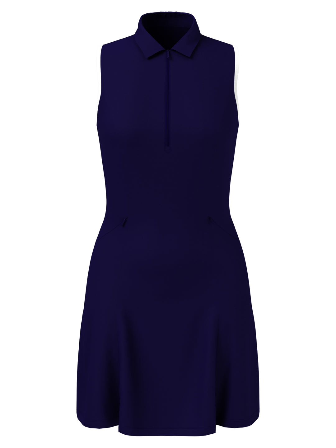 Racer Back Flounce Dress (Peacoat) 