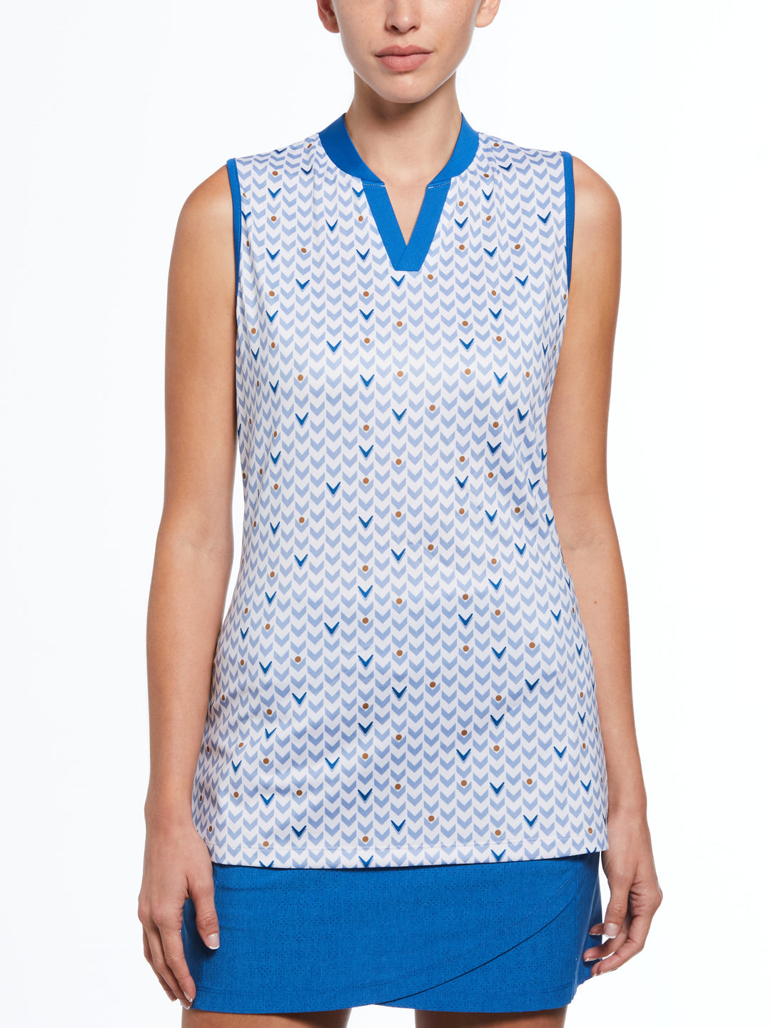 SL GEO PRINT POLO (Brilliant White) 
