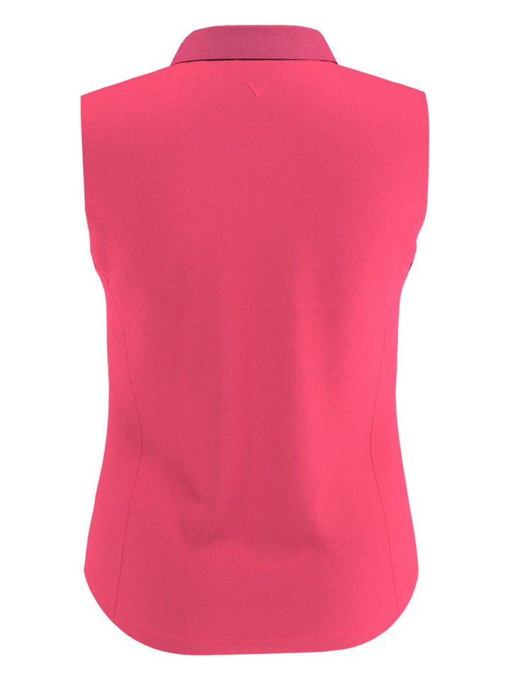 Sleeveless Women's Polo (Coral Paradise) 
