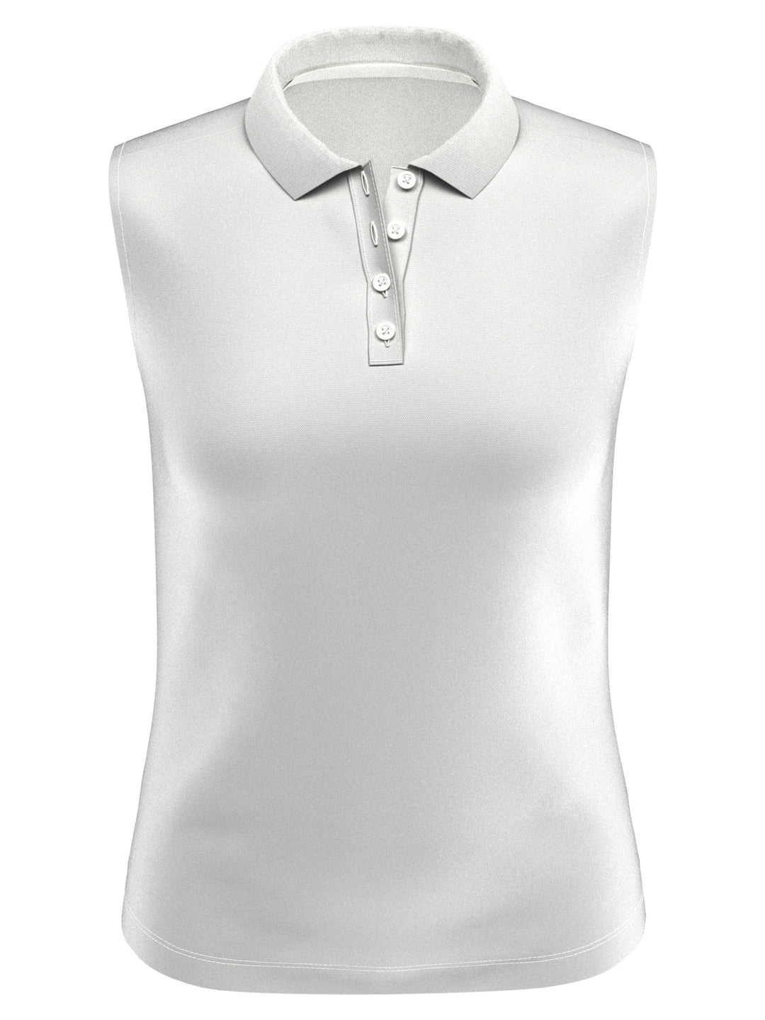 Sleeveless Women's Polo (Brilliant White) 