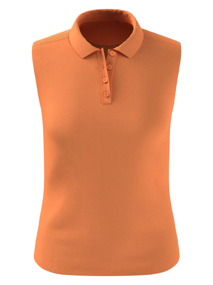 Sleeveless Women's Polo (Nectarine) 