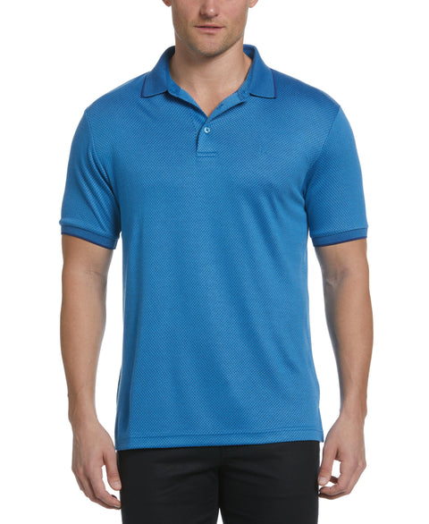 Diamond Jacquard Polo (Mediterranian Blue) 