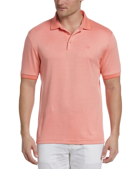 Diamond Jacquard Polo (Peach Pearl) 