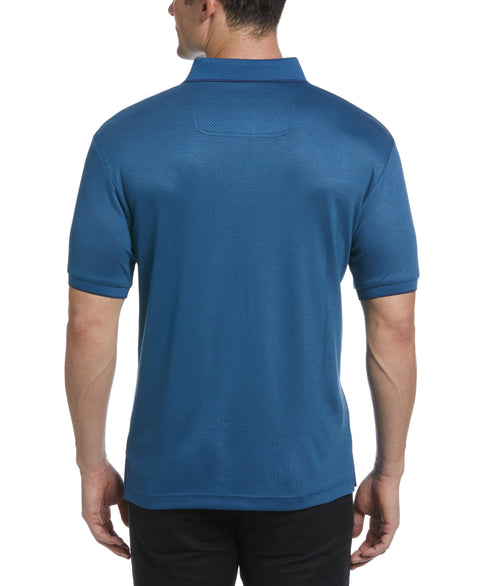 Diamond Jacquard Polo (Dark Blue) 