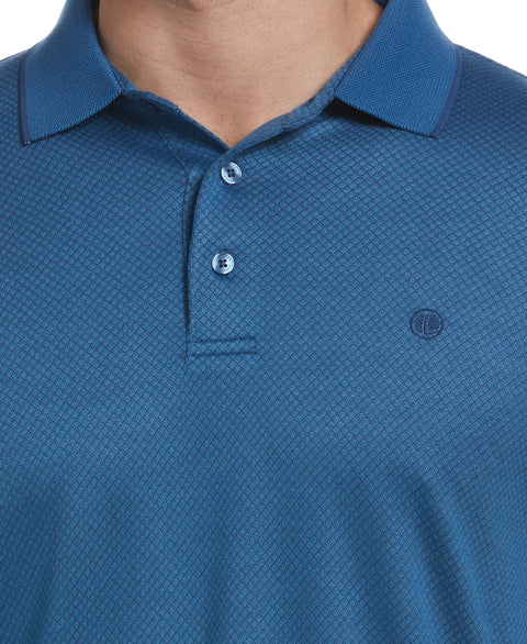 Diamond Jacquard Polo (Dark Blue) 