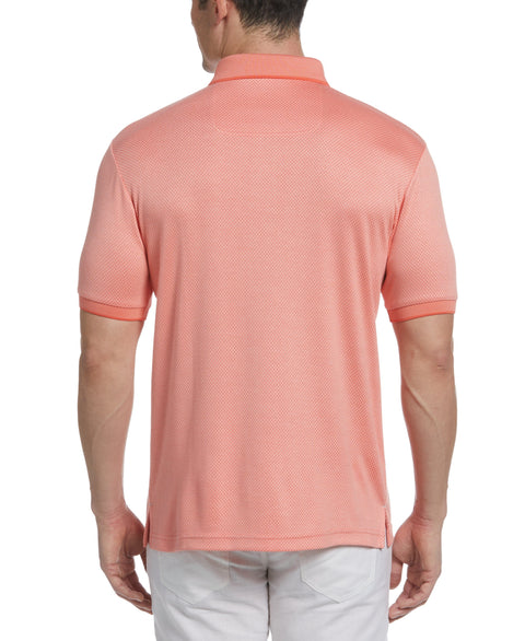 Diamond Jacquard Polo (Peach Pearl) 