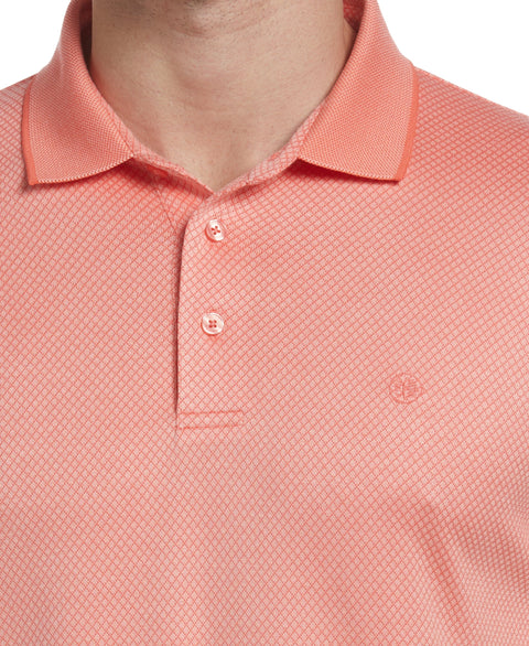 Diamond Jacquard Polo (Peach Pearl) 