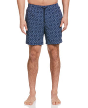 Geo Print 7" Swim Short (Dress Blues) 