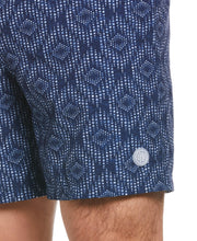 Geo Print 7" Swim Short (Dress Blues) 
