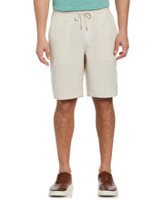 Linen Blend Pull-On Cargo Short (Silver Lining) 