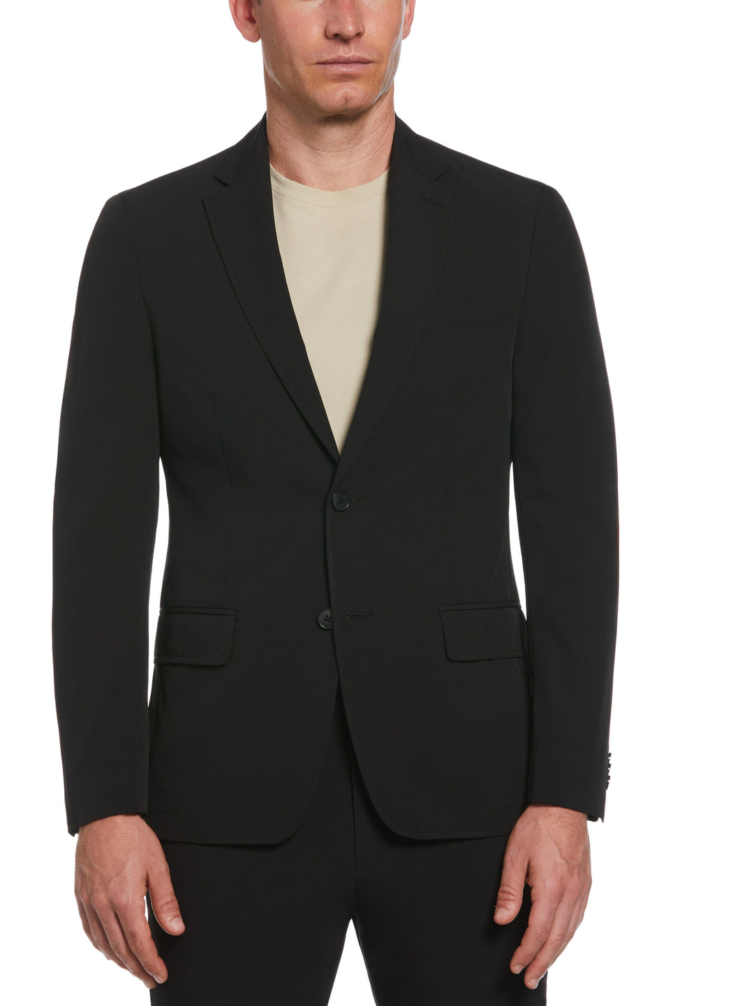 Slim Fit Black Tech Suit