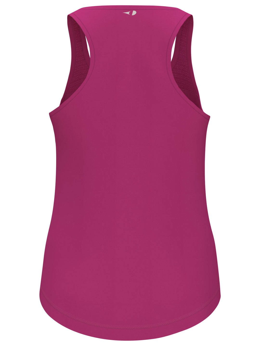 Essential Solid Tennis Tank with Mesh Front Panel (Very Berry) 