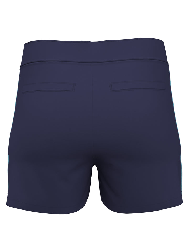 Contrast Seam Side Snap Golf Shorts (Astral Night) 